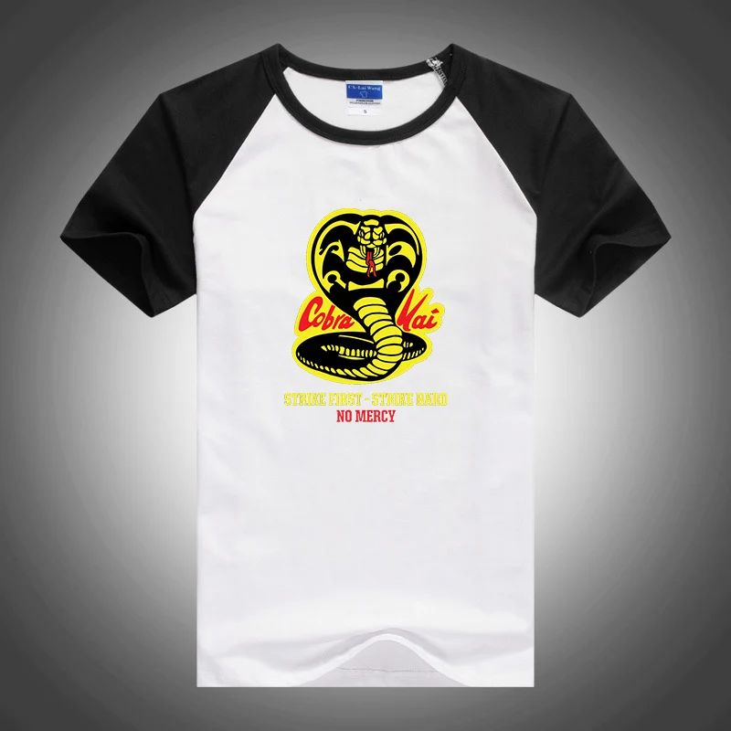 

Cobra Kai Printing Fashion 2023 New Man's Summer Cotton Short Sleeves Popular Breathable Round Neck Shoulder Thrust T-Shirt Tops