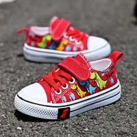 childrens cartoon canvas shoes boys and girls casual low top shoes baby spring and autumn breathable unisex fashion sneakers