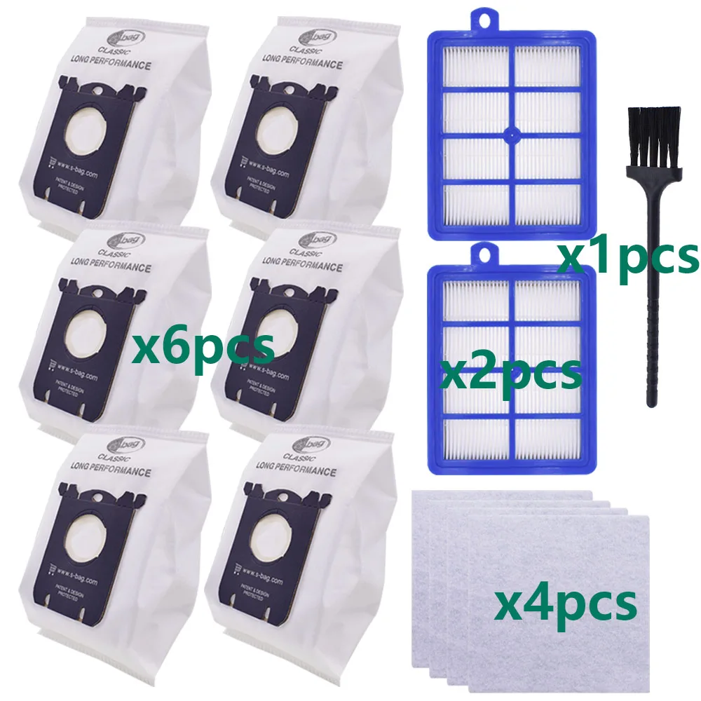 

H12 Hepa Motor Cotton Filter Dust Bags Compatible with Philips FC8200 FC8300 FC9083 HR8350 Electrolux Vacuum Cleaner Parts