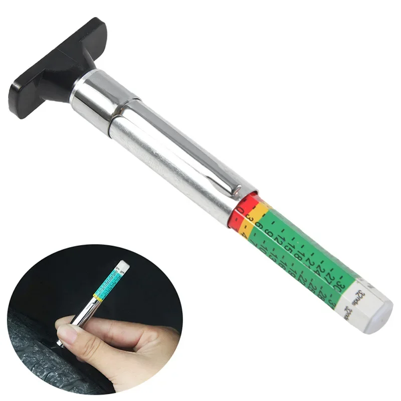 

Измерительная ручка для автомобильных шин, универсальный инструмент для измерения глубины протектора шин, 25 мм