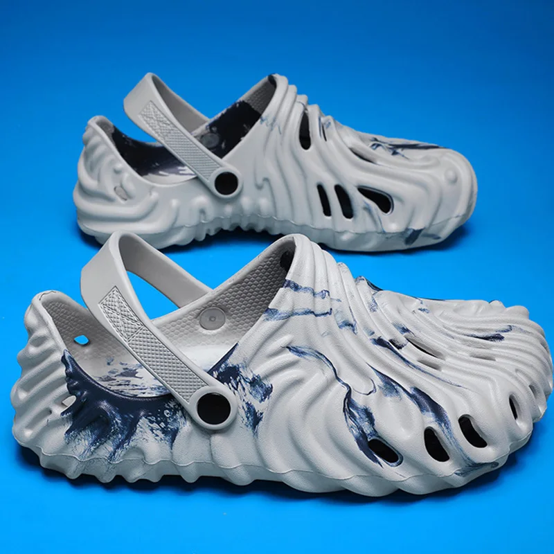 

Summer Men Sandals Design Slides Foam Runner Slippers Luxury Design Beach Outside Soft Non-Slip Sole Casual Couples Ladies Shoes