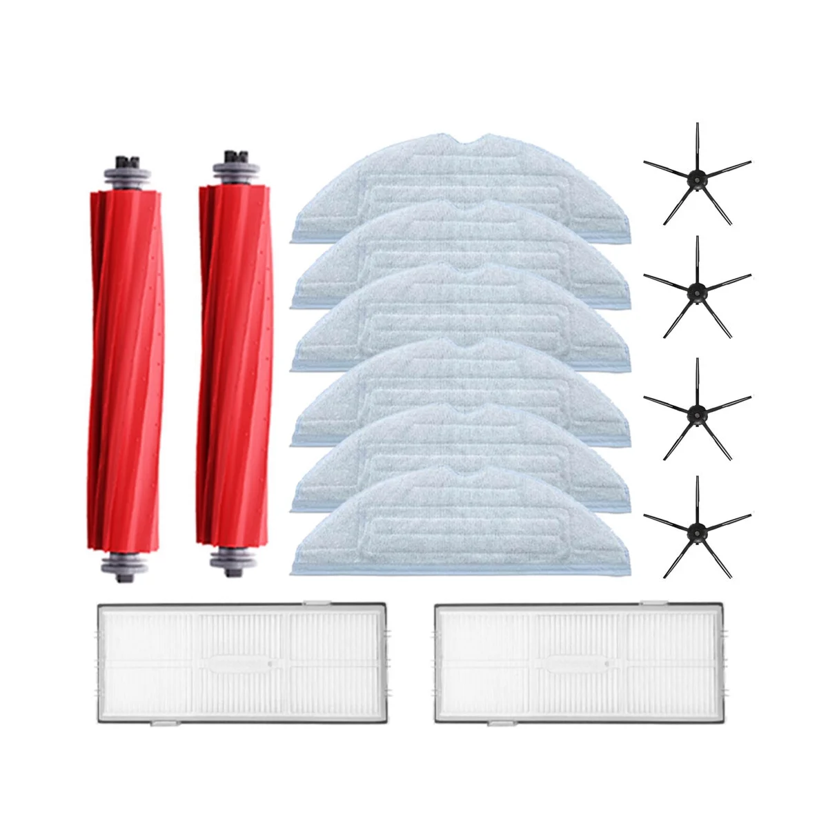 

For S7 Parts of Washable Filter Main Brush Mop Cloth Side Brush Bracket Robot Vacuum Cleaner Accessories-14Pcs