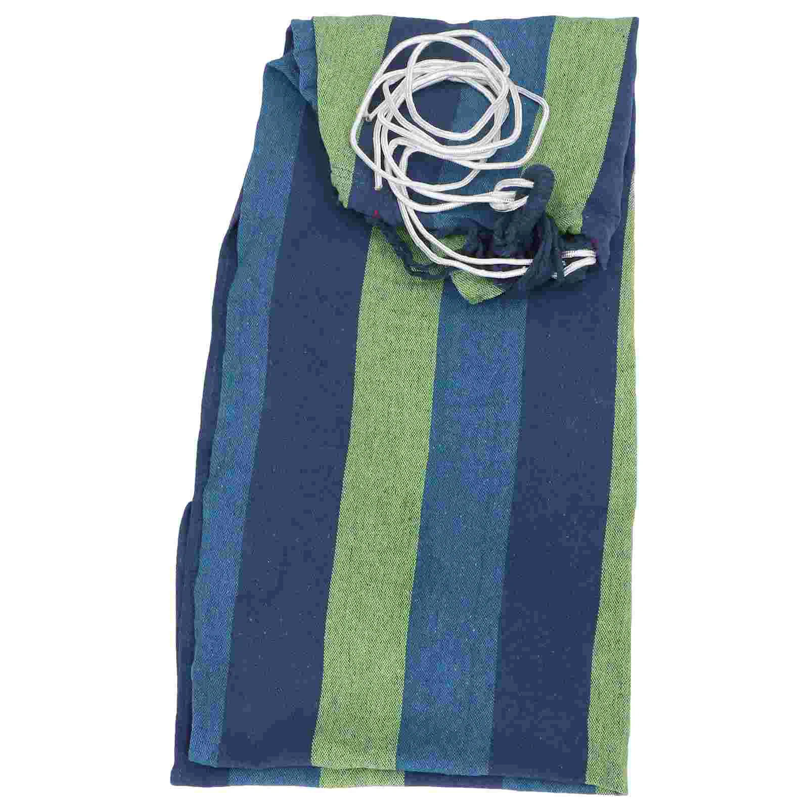 

Гамак из радужной холщовой ткани, уличная садовая качели-гамак, подвесная качели из полотна (синий)