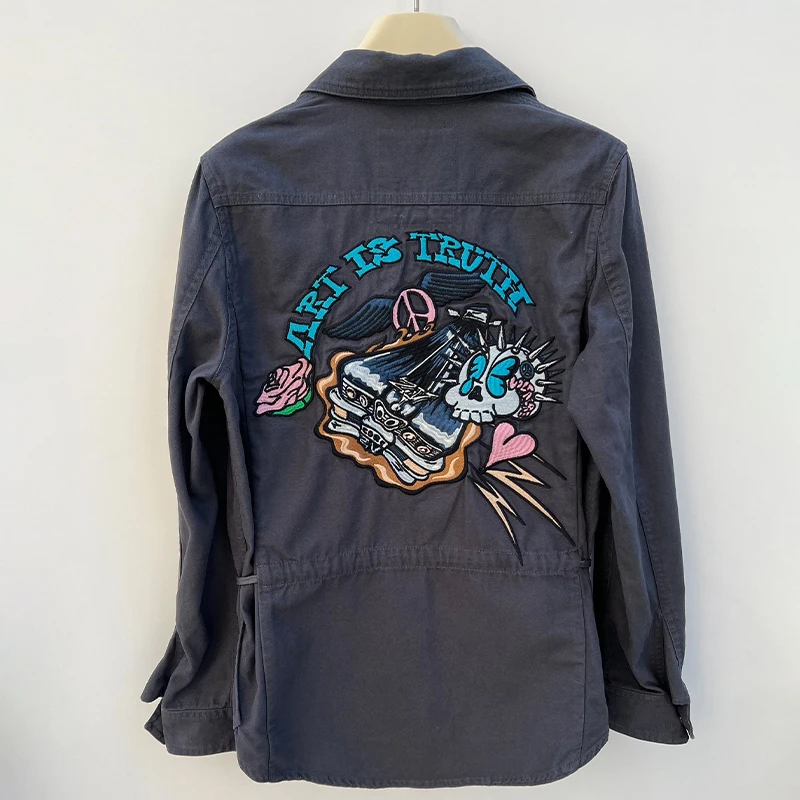 Zadig женская куртка шикарный отложной воротник повседневная рубашка с длинным