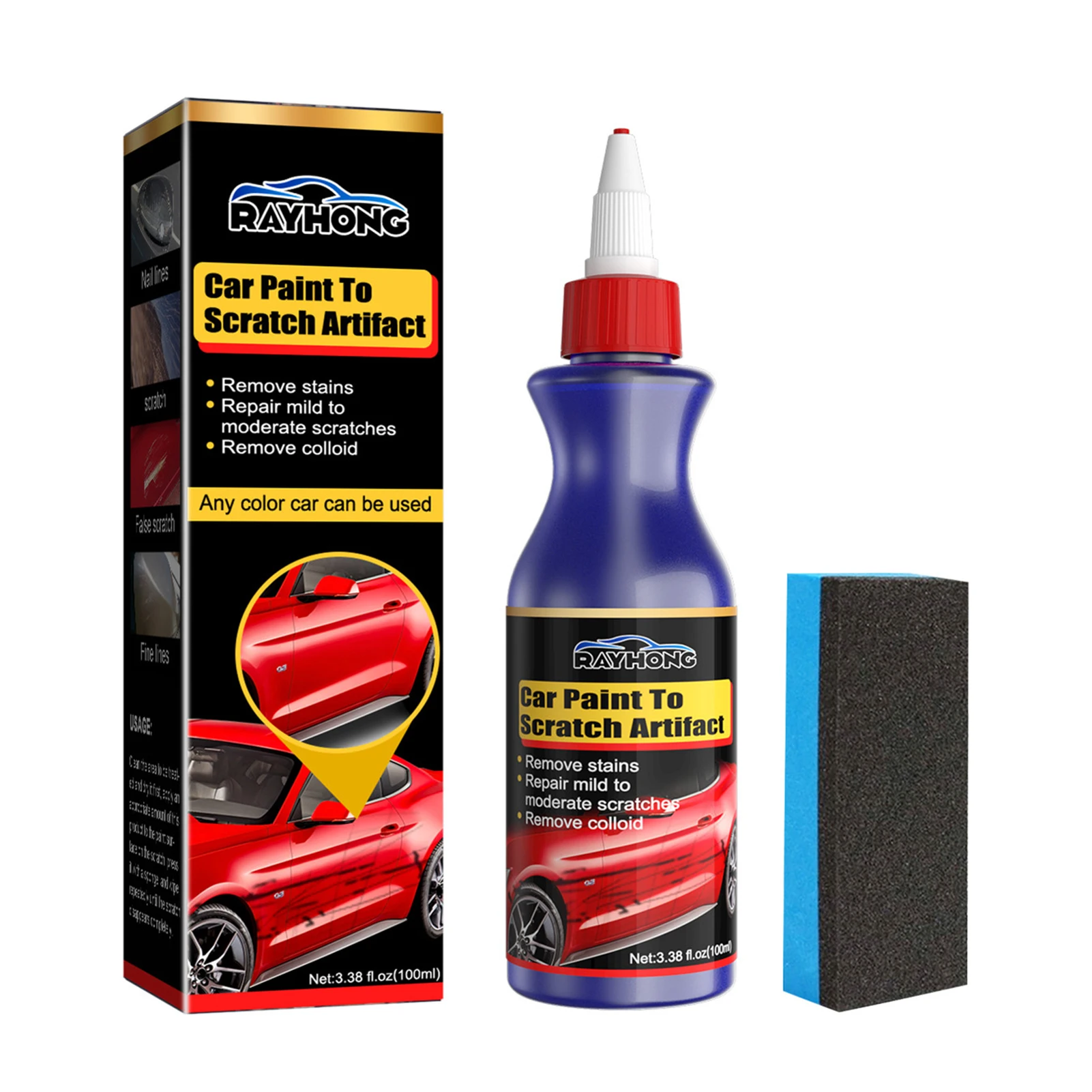 

Car Scratch Remover Auto Scratches Remover Wax Car Detailing Supplies For Removing Mild Paint Scrapes Scuffs Haze Swirl Marks