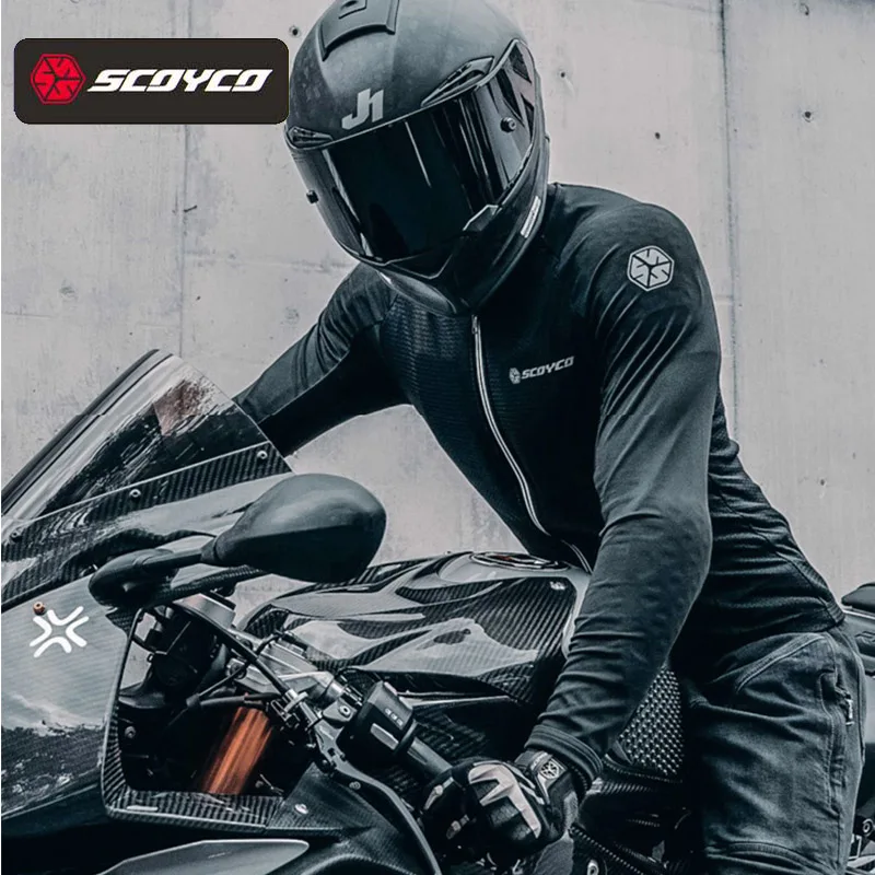 

Summer Men's Motorcycle equipment SCOYCO Motocross Body Soft armor Breathable Protector Moto Slim Light High Elasticity Armors