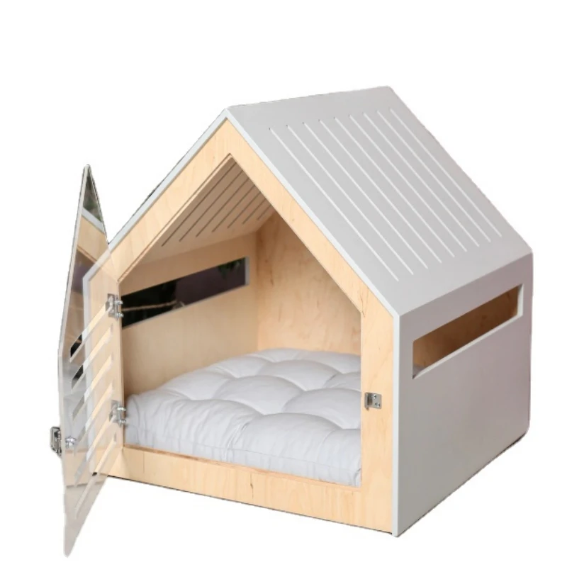 

Modern dog and cat house with acrylic door pet accessories indoor dog house