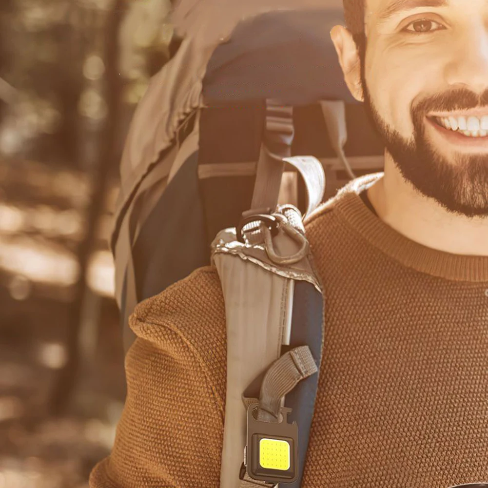 Портативный Мини-светодиодный Фонарик-брелок Многофункциональный Рабочий