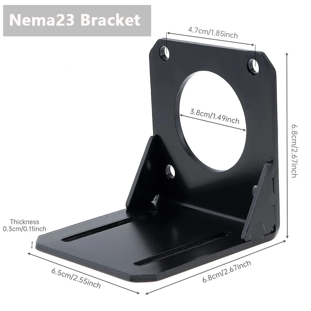 

Металлический кронштейн для шагового двигателя NEMA23
