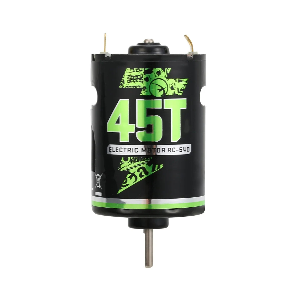 

540 щеточный двигатель для 1/10 RC Crawler Axial SCX10 II III Traxxas TRX4 RC4WD D90 Запчасти для радиоуправляемых автомобилей и лодок, 45T