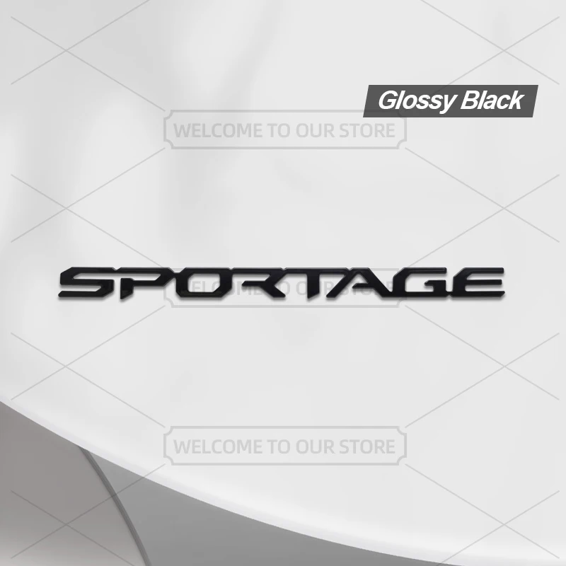 

Автомобильный 3D металлический для KIA Sportage LX EX SX HEV Hybrid GT Line, эмблема кузова, наклейки, авто наклейка на хвост, декоративные аксессуары