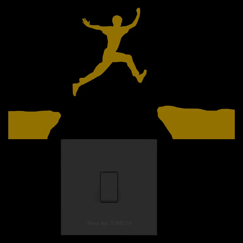 Наклейка на стену для детской спальни тренажерного зала переключателя