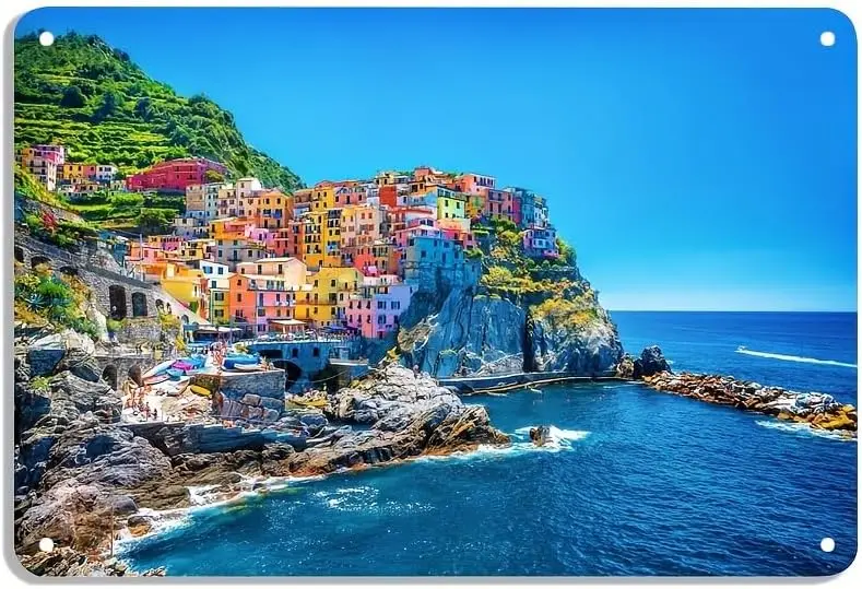 

Металлическая вывеска Cinque Terre