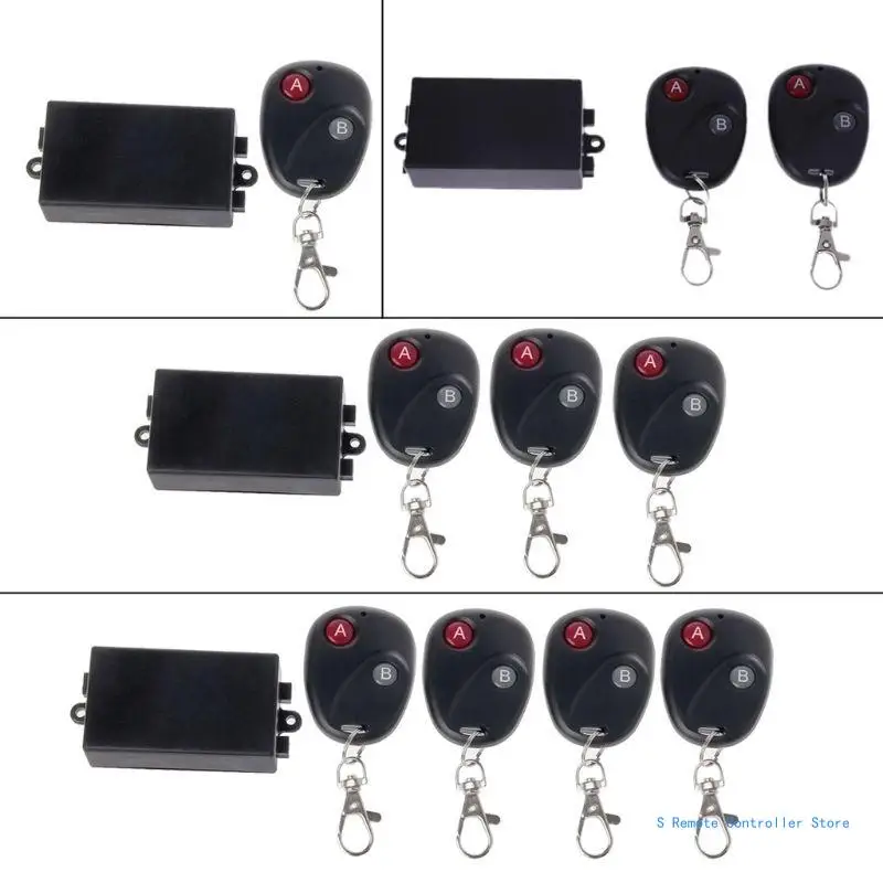 Радиочастотный пульт дистанционного управления BX0E, 12 В постоянного тока, 10 А, универсальный беспроводной пульт дистанционного управления с 2 кнопками, релейный приемник 315 МГц и передатчик для детской модели двигателя