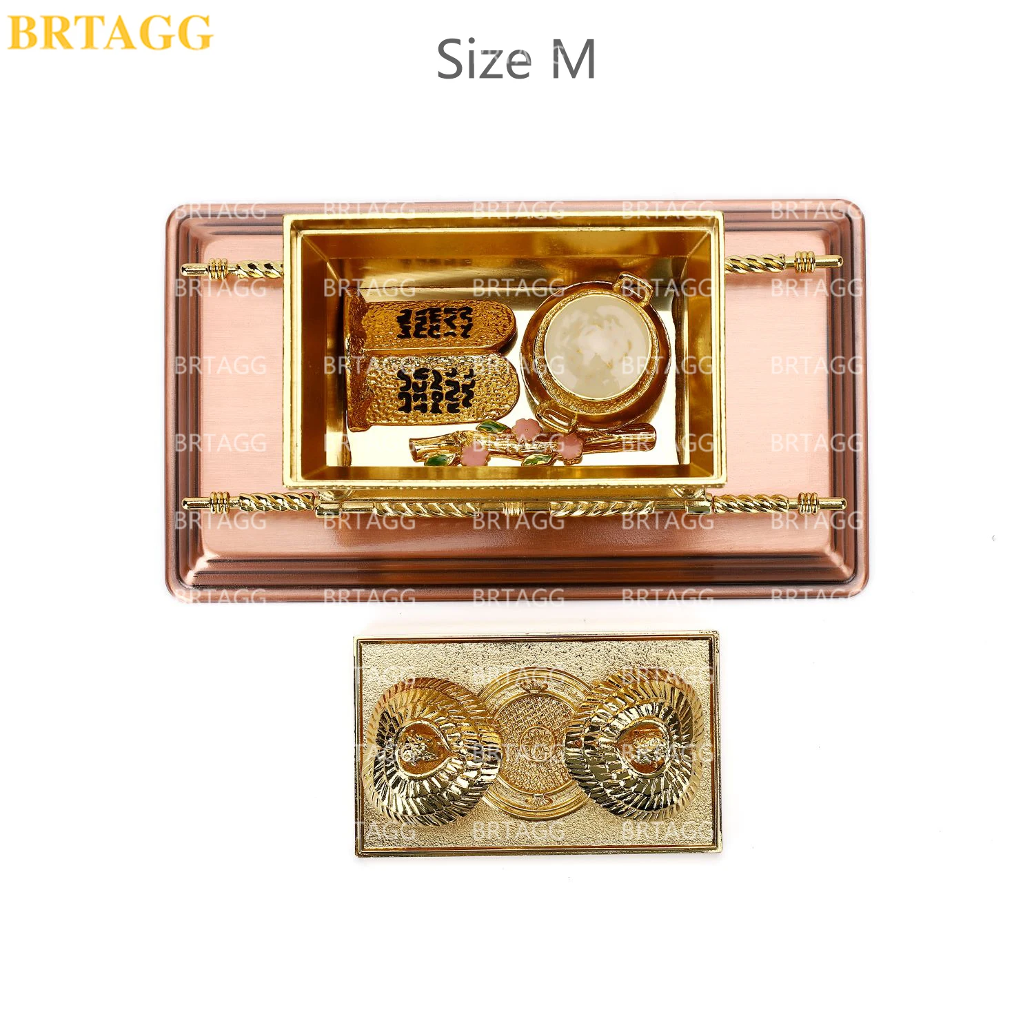 BRTAGG Копия статуи Ковчега Завета включает в себя содержимое - Жезл Аарона / Сосуд