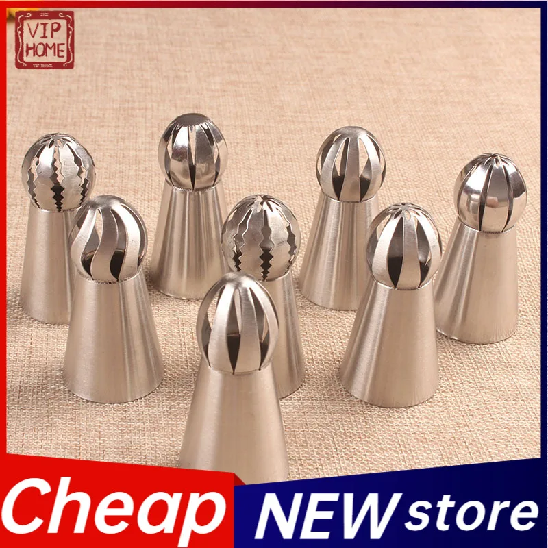 

1-Piece Decorating Mouth Set Torch Ball One-Step Cream Rose 304 Stainless Steel Baking Cake Tool baking baking molds