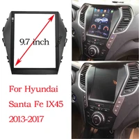 car audio 2din fascia frame adapter for hyundai santa fe ix45 2013 2017 9 7 inch big screen dvd installation panel frame kit