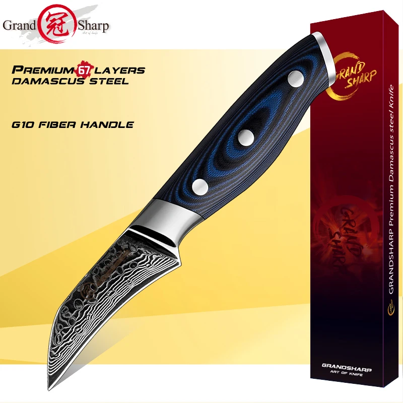 Профессиональный нож для чистки овощей Grandsharp 3 5 дюйма искусственный японский 67