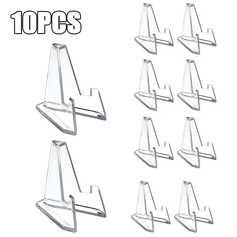 

Набор из 10 прозрачных треугольных держателей для дисплея VCC