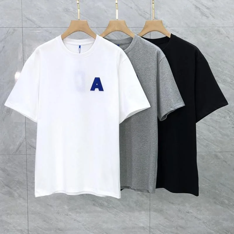 

22SS Letter A Embroidery 100% Cotton EU Size ADER ERROR T Shirt Men Women High Street Summer Genshin Impact Apex Legends