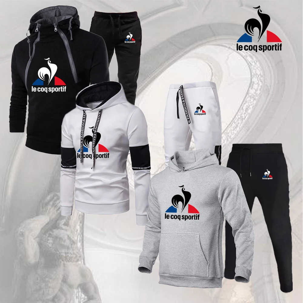 

Мужской модный спортивный костюм, роскошные худи с принтом, Свитшот и спортивные брюки, спортивный костюм, Мужская Уличная Повседневная оде...