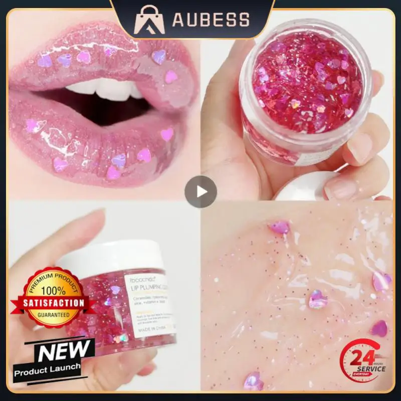 

Glitter Lip Gloss Mask Moisturizing Plumping Lipgloss High Gloss Lipstick Reduce Lip Lines Sexy Lip Plumper Oil Makeup Cosmetics
