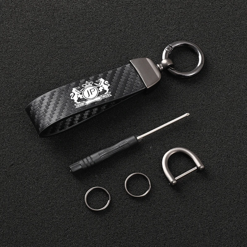 

High-Grade Leather Motorcycle keychain Horseshoe Buckle Jewelry for VIP JP JUNCTION PRODUCE with logo car accesorios