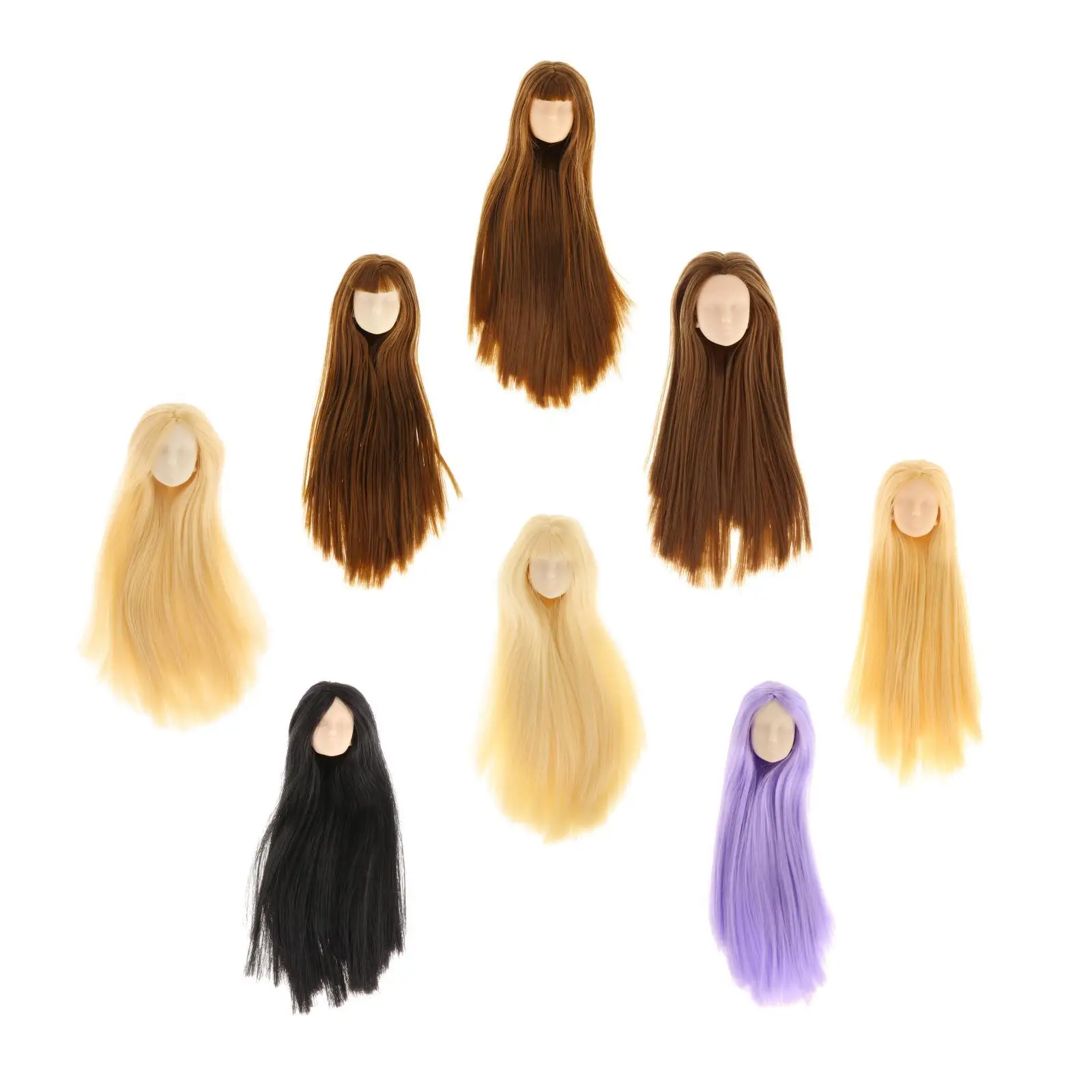 

Масштаб 1:6, женская голова, лепка, пластиковая голова из ПВХ, Неокрашенная на части 12 дюймов