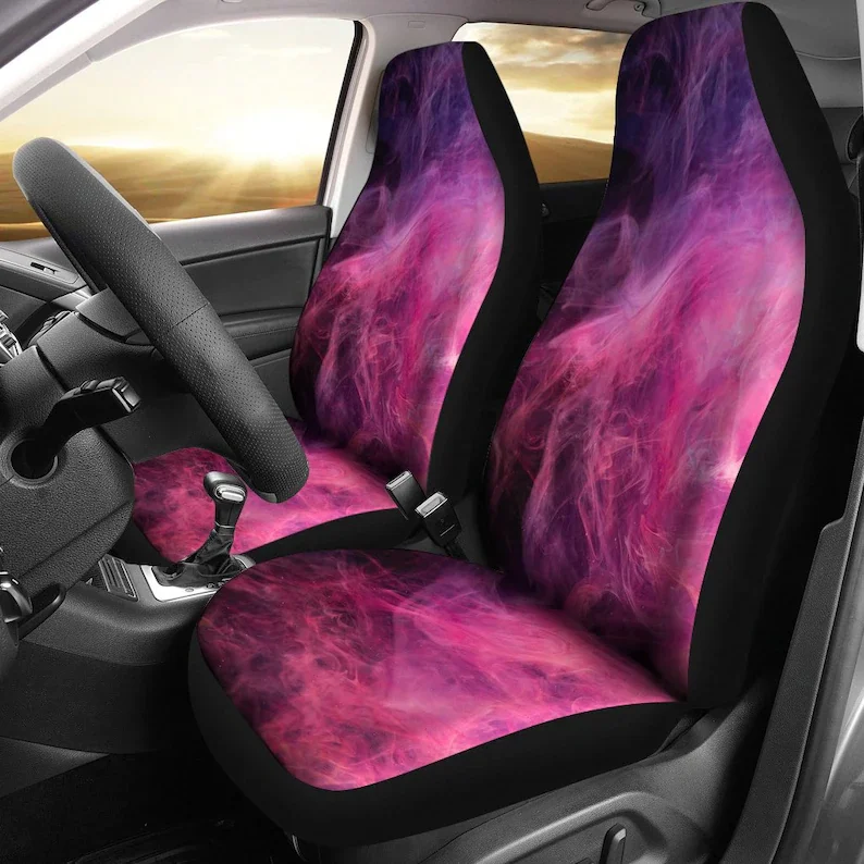 

Pink Purple Abstract Art Car Seat Covers Pair, 2 Front Seat Covers, Car Seat Protector, Car Accessories