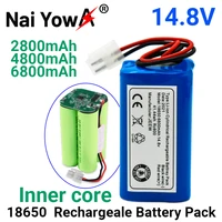 100 newly upgraded rechargeable battery 14 8v 6800mah robotic vacuum cleaner accessories parts for chuwi ilife a4 a4s a6