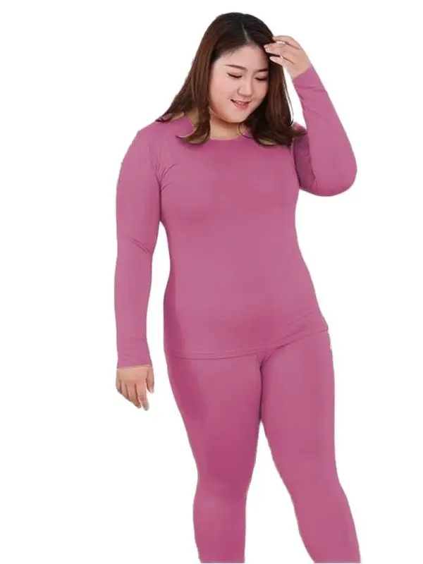 Womens Thermal Underwear Set Plus size Long Johns Top & Bottom Set Winter Clothes Base Layer Top and Bottom Thermals Pajamas