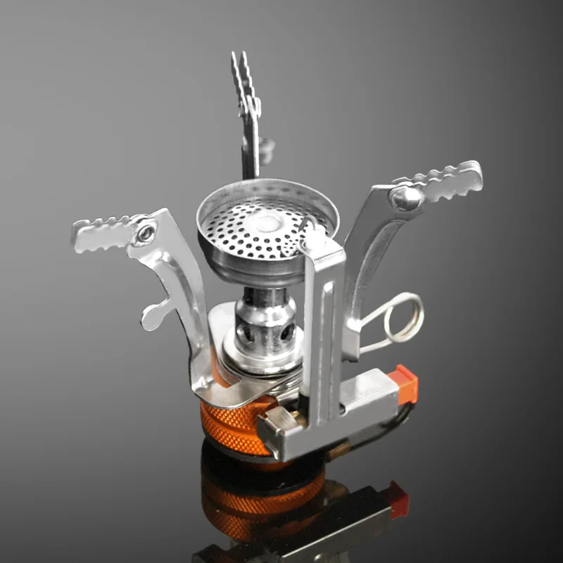 

Outdoor stove integrated stove head camping mountaineering hiking portable small gas stove Mini picnic gas stove