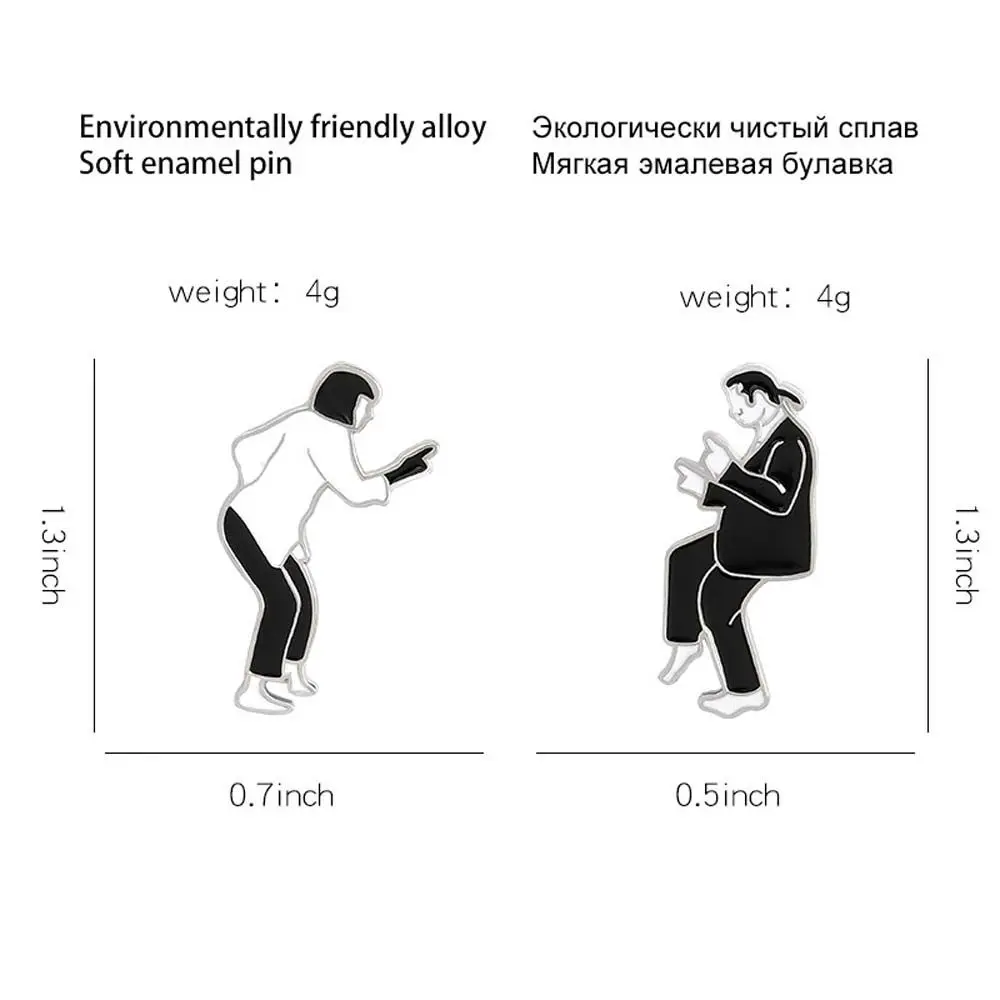 Эмалированная брошь на лацкан пиджака цвет в ассортименте