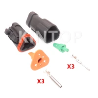 1 set 3 pins high quality high current connector dt04 3p dt06 3s auto male plug female socket car waterproof adapter