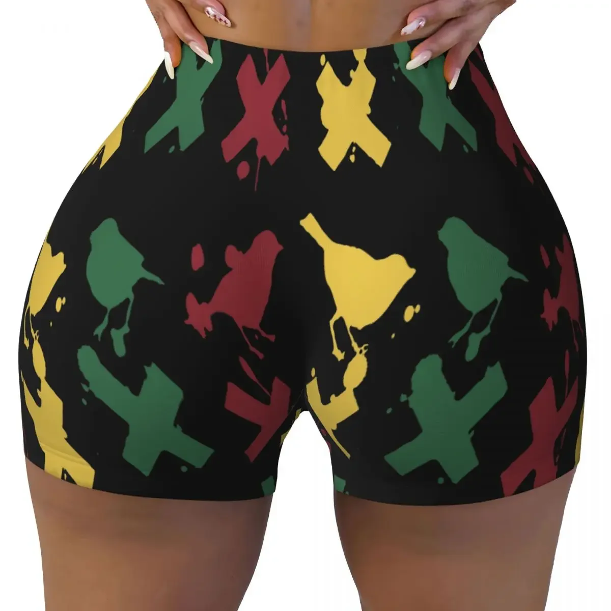 Фото Женские спортивные шорты Custom Ajax для йоги, тренировок, бега, волейбола и велоспорта №1