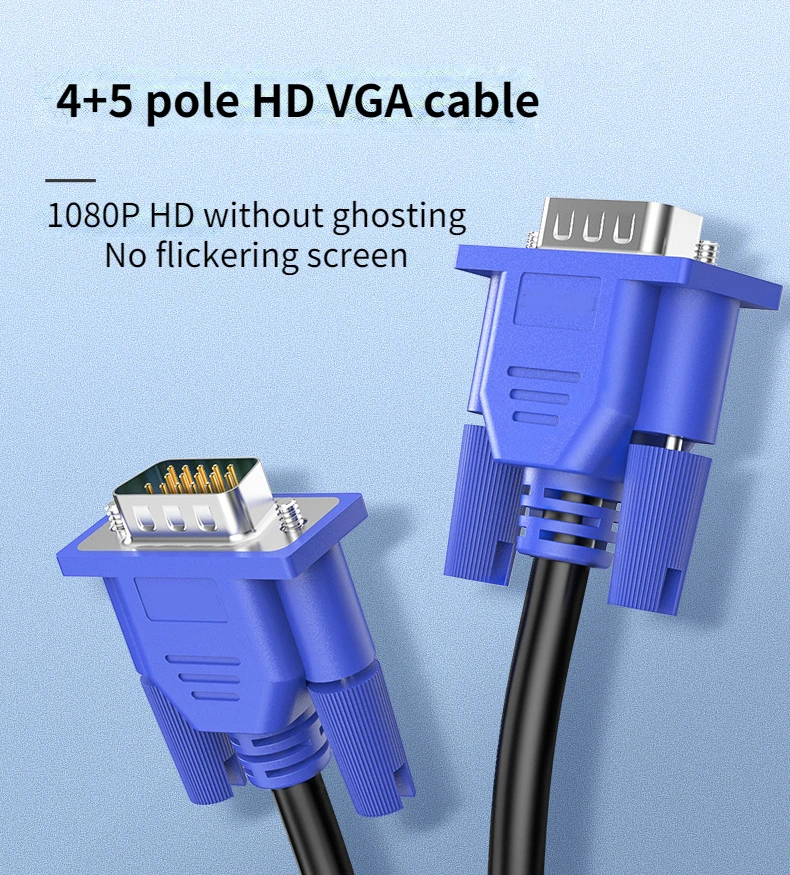 

1.5 Meters 4+5VGA HD Cable Desktop Host Connected To Computer Projector Display HD Cable