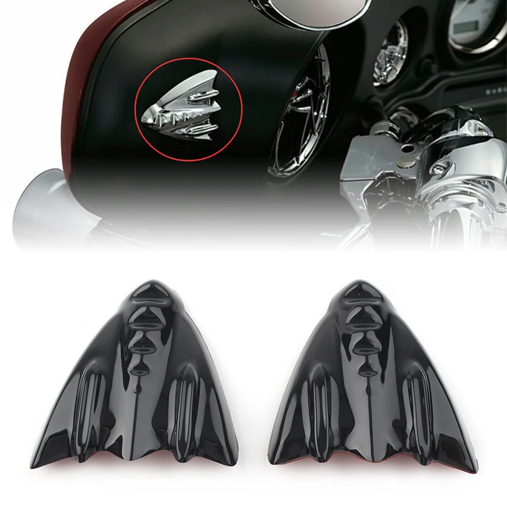 

1Pair Motorbike Inner Fairing Mirror Block Off Cover Plates for Harley Street Glide EFI FLHX 2006-2013 Black