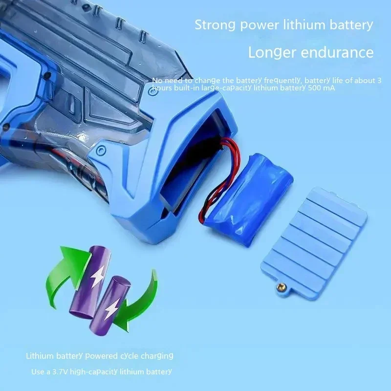 Мощный прозрачный Электрический водяной пистолет игрушки высокая емкость