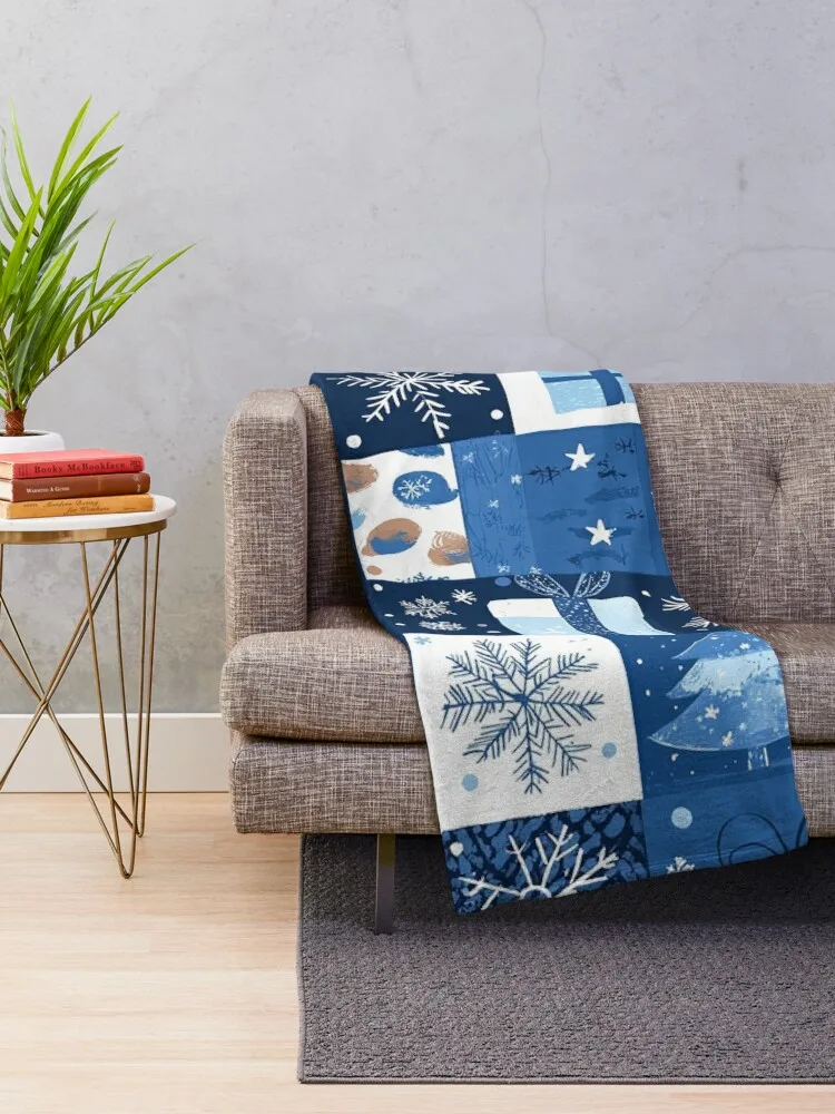 Причудливое сине-белое рождество от NoarusRainbowLand — игривые праздничные узоры 2024