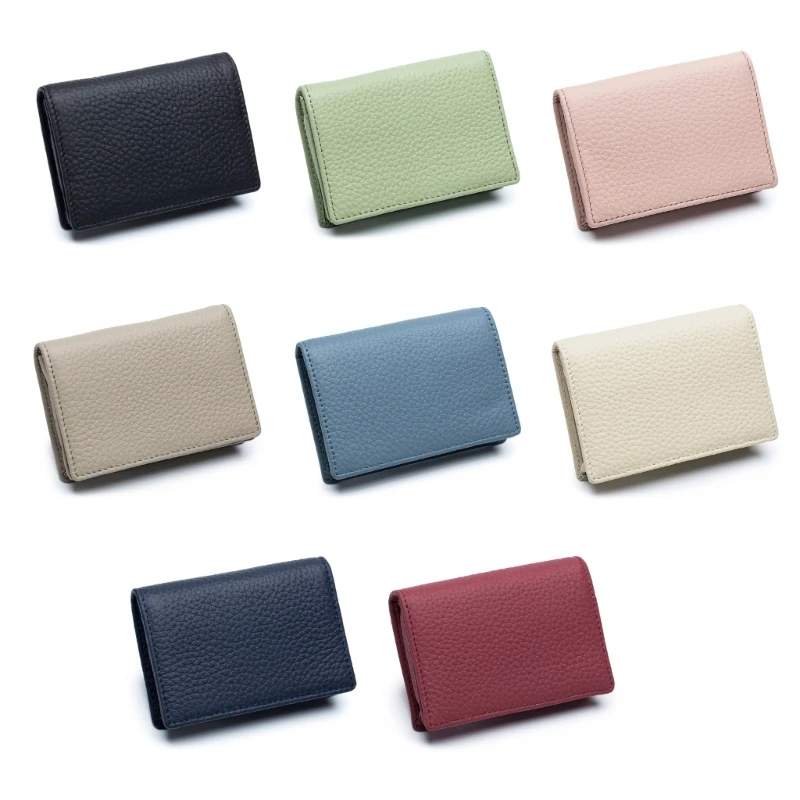 

Bifold Leather Money Bag Card Holder Coin Purse Vintage Wallet Change Pocket