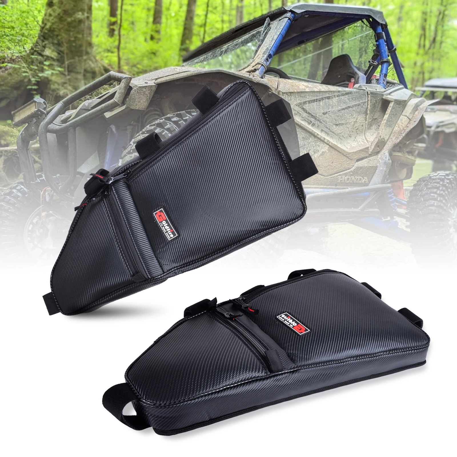

1 пара накладных сумок для хранения, сумка для инструментов на крышу, органайзер для 2019-2021 Honda Talon 1000X 1000R, 2-местные аксессуары для UTV