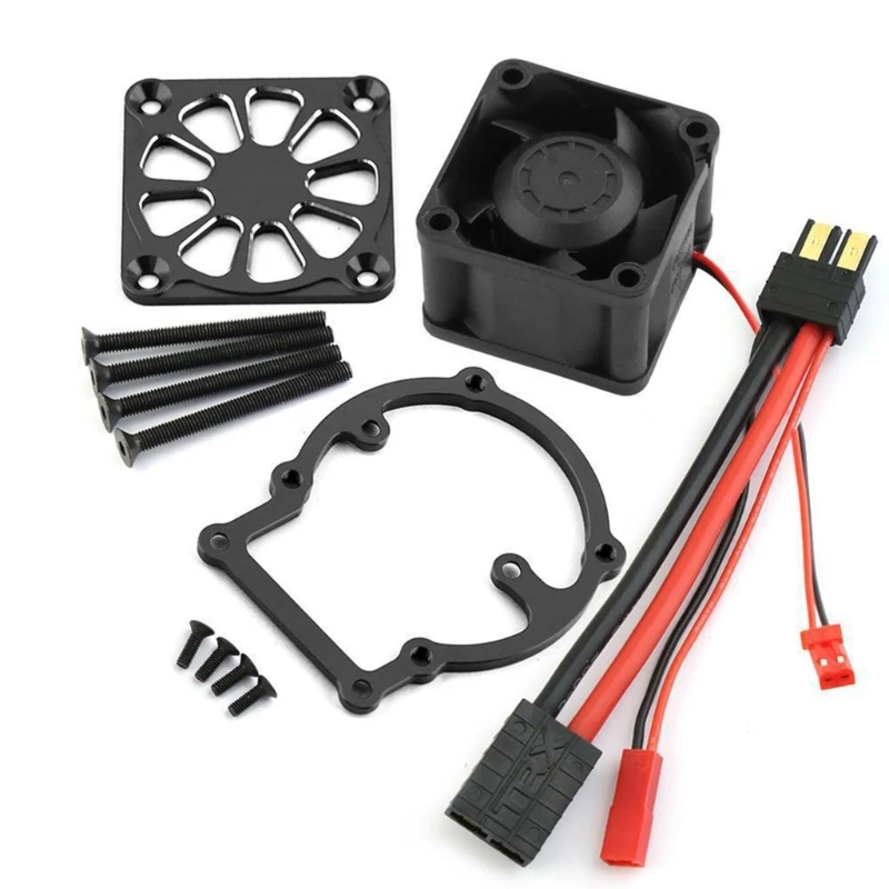 

N80C Motor Cooling Fan RC Motor Double Fans for RC Car 1/8 4WD Truck Accessory Update Part Suitable for Ages 12 and Above
