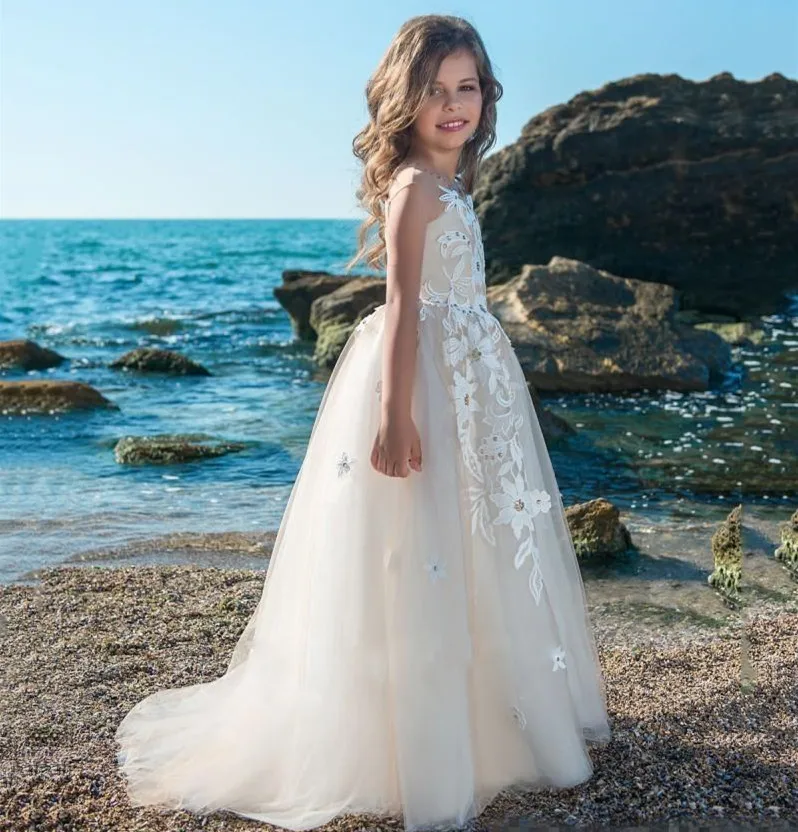 Кружевные розовые Винтажные Платья с цветочным принтом для девочек прозрачные