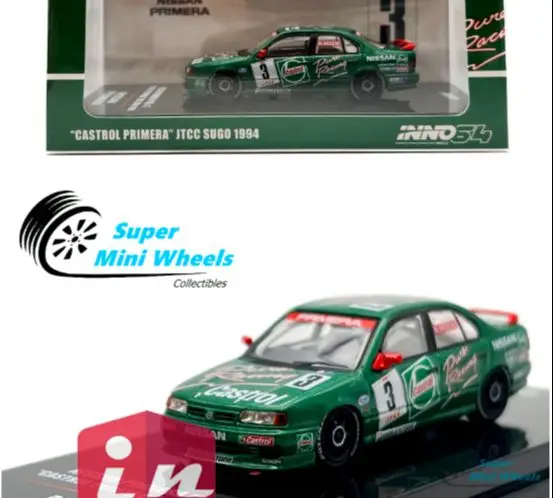 

INNO64 1:64 Primera P10 #3 "Castrol Primera" JTCC SUGO 1994 Diecast Model Car Collection Limited Edition Hobby Toys