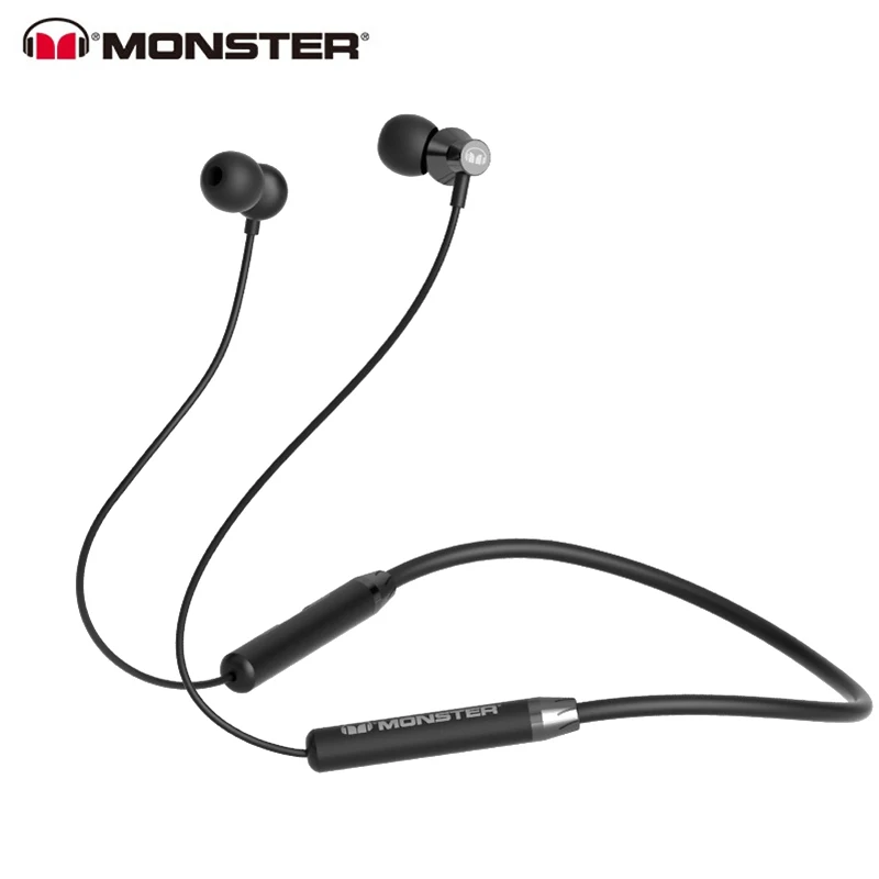 

Monster Sport Solitaire Plus Wireless Bluetooth Headset Sports Listening to Music Running Neckband with Microphone Earphones