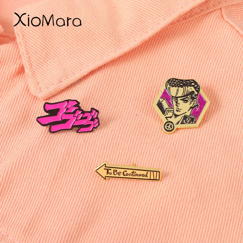 

Jojo Enamel Pins Wonderful Adventure Anime Movies Collect Animes Badges Collar Lapel Pin Brooches Jewelry Gifts for Friend