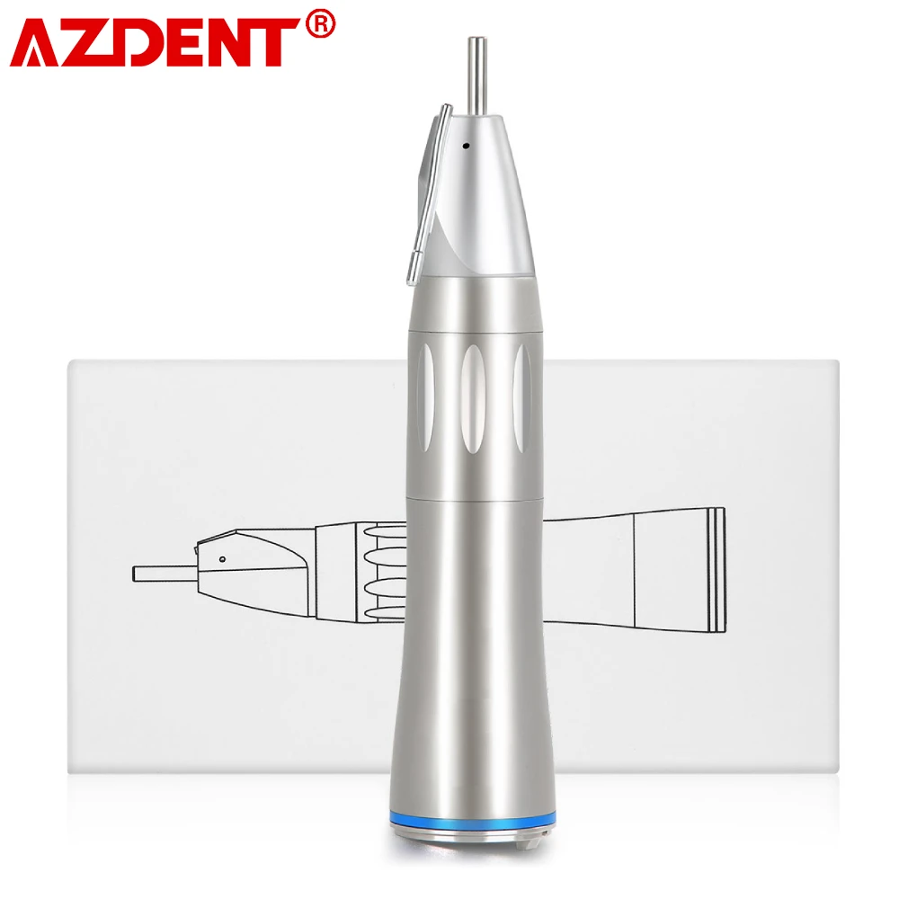 

AZDENT Dental 1:1 Optic Fiber Straight Handpiece Surgical Low Speed Inner Cooling Spary Lab Dentistry Equipment Tools HP 2.35mm