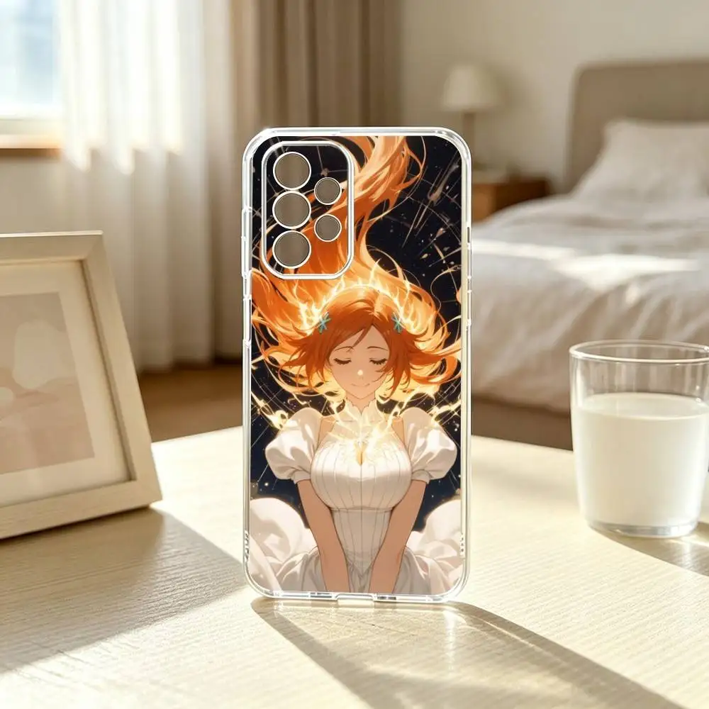 Фото Чехол для телефона BLEACH Орихиме Иноуэ-Э для Samsung S25, S24, S21, S22, S23, S30, Ultra, S20, Plus, Fe, прозрачный чехол, подарок. №4