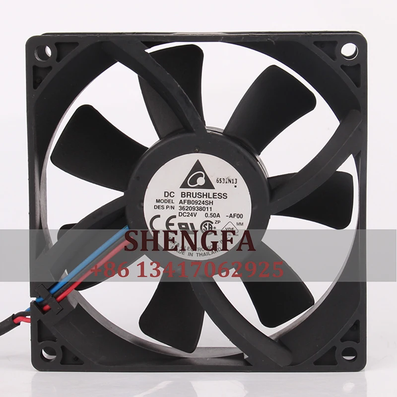 Delta AFB0924SH чехол вентилятор 12 В 48 В постоянного тока 24 В 9025 а ECAC 90x90x25 9 см конверсионный большой объемный Вентилятор охлаждения с двумя шарикоподшипниками