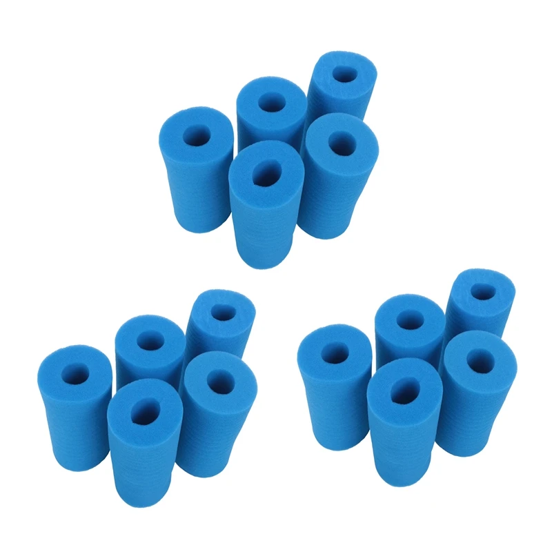 

15Pcs Foam Filter Sponge For Intex Type A Reusable Washable Swimming Pool Aquarium Filter Accessories